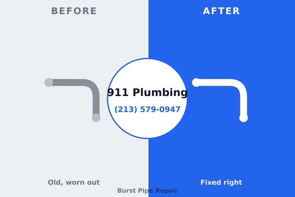 Before and after: plumbing repair Hot Springs Village, AR